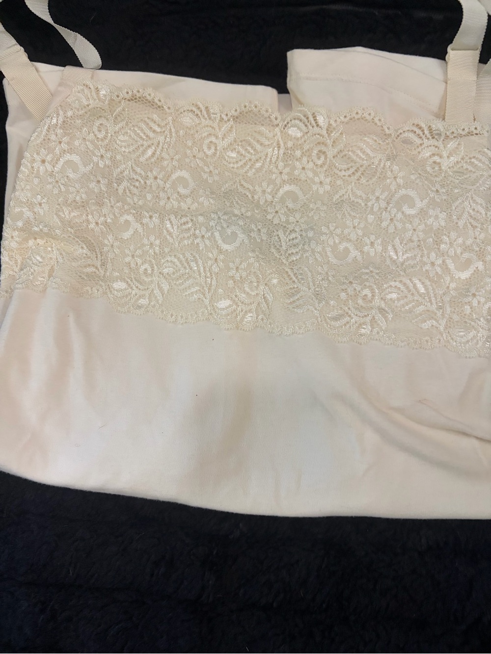 Avenue Cream Lace Trim Camisole